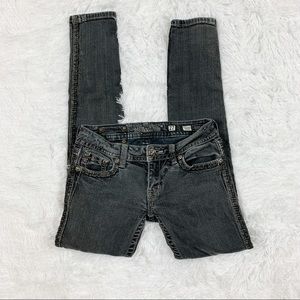 MISS ME Light Black Skinny Jeans Size 27